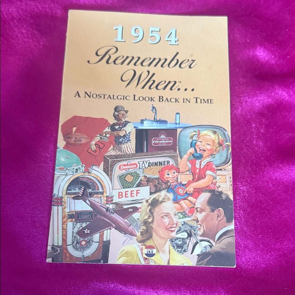 1954 "Remember When..." Nostalgic Vintage Illustration Booklet